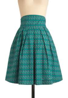 Long Green Skirt  Modcloth