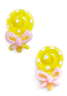 Hello Lolly Earrings   Yellow, Pink, White, Bows, Casual