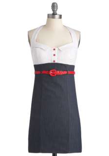 Pin up, Up, and Away Dress   Blue, Red, White, Solid, Polka Dots 