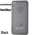 Black Sense Glowing Flash Light Back Cover Housing Case For iPhone 4S 