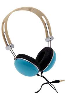 DJ Fashion Headphones in Blue  Mod Retro Vintage Electronics 