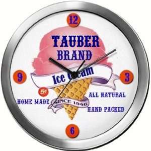  TAUBER 14 Inch Ice Cream Metal Clock Quartz Movement 