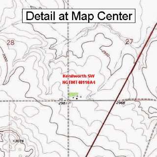   Quadrangle Map   Kenilworth SW, Montana (Folded/Waterproof