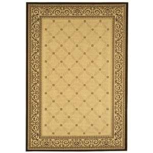  Safavieh Courtyard Collection CY1502 3901 Sand and Black 