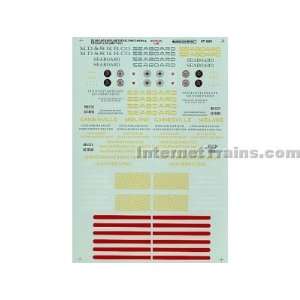  Microscale N Scale Freight Service Diesel Decal Set   Seaboard 