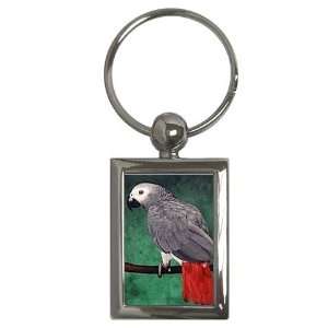  African Grey Parrot Key Chain