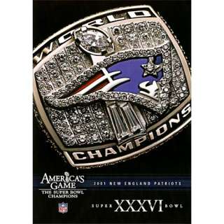 Warner Brothers New England Patriots Super Bowl XXXVI Americas Game 