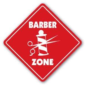  BARBER ZONE Sign xing gift novelty trim hair cut shave barber shop 