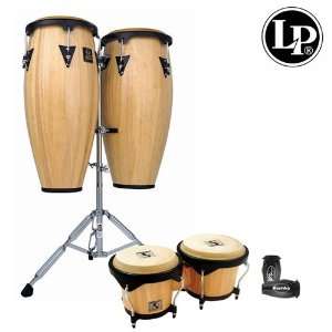  Latin Percussion LP Aspire 10 & 11 Wood Conga Set With Bongos 