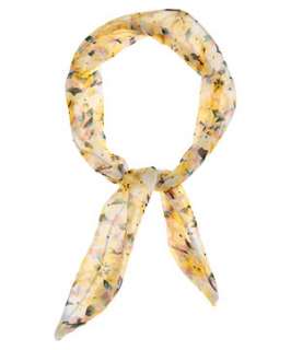 Yellow (Yellow) Floral Chiffon Headscarf  248667985  New Look