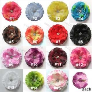 Adorable baby jewel flower & hair bow clips,new in package.