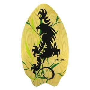    35 Inch Wood Skimboard Tribal Monster Graphics Toys & Games