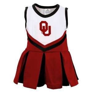 Oklahoma Sooners Preschool 2 Piece Cheerleader Dress 