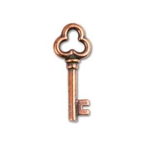  Antique Copper Key Charm Arts, Crafts & Sewing