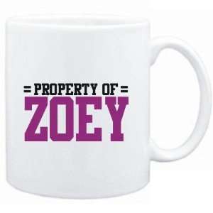  Mug White  Property of Zoey  Female Names Sports 