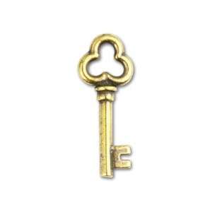  Antique Gold Key Charm Arts, Crafts & Sewing
