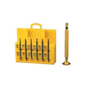 Aven 13710 Precision Slotted/Phillips/Star Screwdriver Set, 9 Piece 