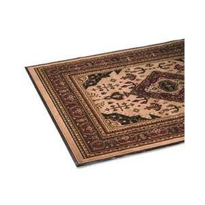  Woven Oriental Rug Look Floor Mat, 65.5 x 92.5, Beige 