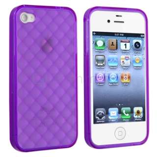  with apple iphone 4 4s clear purple diamond quantity 1 keep your apple