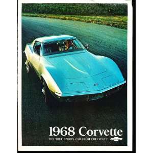  1968 Chevrolet Corvette Stingray Sales Brochure 