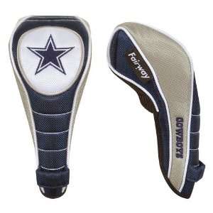   Dallas Cowboys Golf Club Shaft Gripper Fairway Head Cover Sports