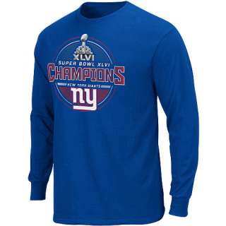 New York Giants Super Bowl XLVI Champions Long Sleeve T Shirt   NFL 