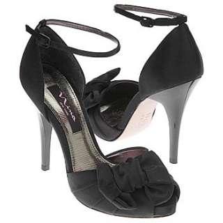 Womens Nina Electra Black Satin Shoes 