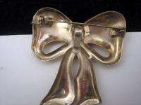 Vintage Mexican Taxco TP 44 925 Sterling Silver Bow Pin  