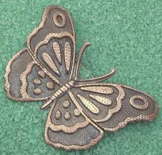 Unique Early Joy Mex Sterling Butterfly Brooch Pin  