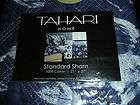 NEW*TAHARI HOME STANDARD PILLOW SHAM COVER CASE BED BLUE WHITE 21 X 