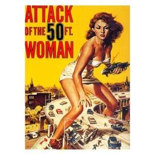  Retro Movie Prints Attack Of The 50 Foot Women   One 