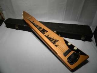   SILVERTONE ELECTRIC LAP STEEL GUITAR VERY COOL SHAPE WITH CASE  