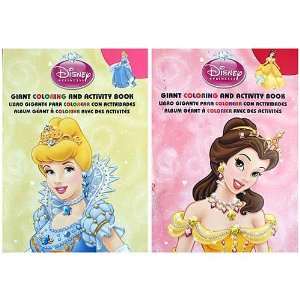 Disney Princess Giant Coloring and Activity Book [Set of 2]  Toys 