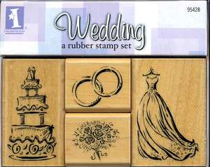 Elegant Rubber Stamps for Wedding, Love, Hearts & Valentines Asst 