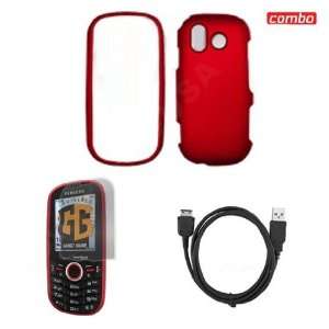  Samsung Intensity U450 Combo Rubber Feel Red Protective 