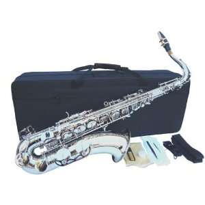  New Silver Tenor Saxophone Sax w/case Approved+Warranty 
