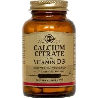 Solgar   Calcium Citrate With Vitamin D, 240 tablets