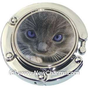  Kitten Cat Photo Purse Hanger Handbag Table Hook Jewelry