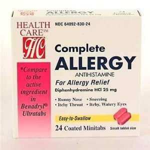  Complete Allergy Tab Case Pack 24