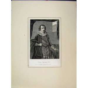  Portrait St John Oglander 1781 Godfrey Antique Print