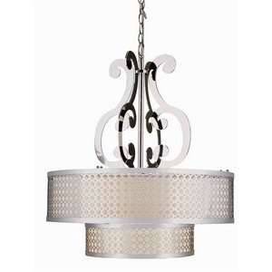 Trans Globe PND 615 PC Young and Hip   Four Light Chandelier with Club 