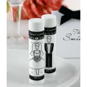  Bride and Groom Lip Balm Favors 