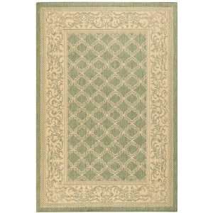  Entwined Rug 76square Green/natural