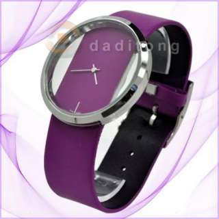 Transparent Leather Wrist Watch Women Lastest Bracelet  