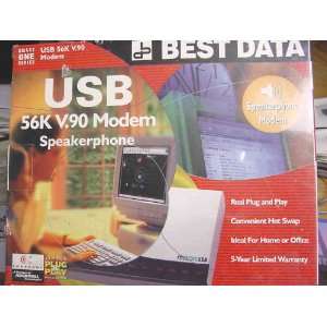    Best Data Products 56USBSP 56K USB Modem with speaker Electronics