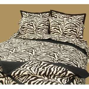  Zebra Black/White Safari Cal King Sheet Set