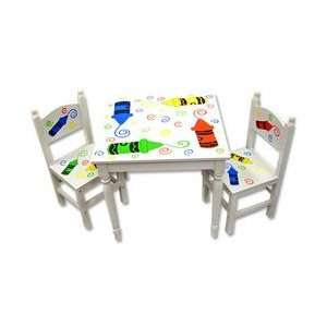  Crayon Table and Two Chairs Toys & Games