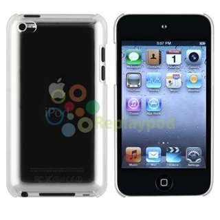 Clear Crystal Slim Hard Snap on Case Cover+Privacy Filter For iPod 
