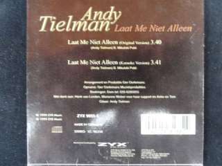ANDY TIELMAN laat me niet alleen CD single 1999 RARITÄT in 