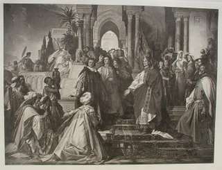 Kaiser Friedrich II. und sein Hofstaat in Palermo originale 